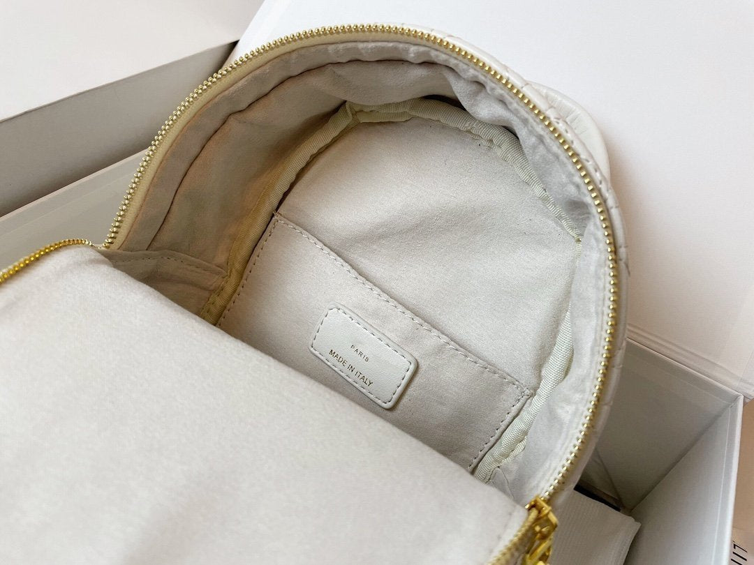 SMALL BACKPACK WHITE CANNAGE LAMBSKIN mysite