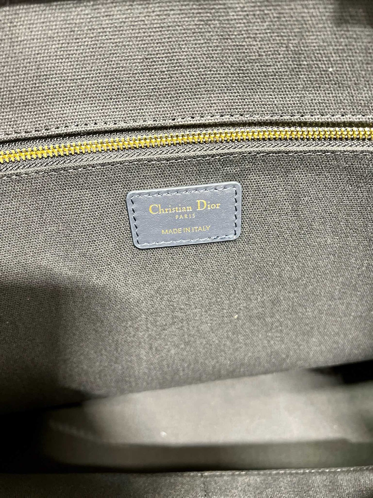 CD LARGE BOOK TOTE 42 BLUE OBLIQUE EMBROIDERY mysite