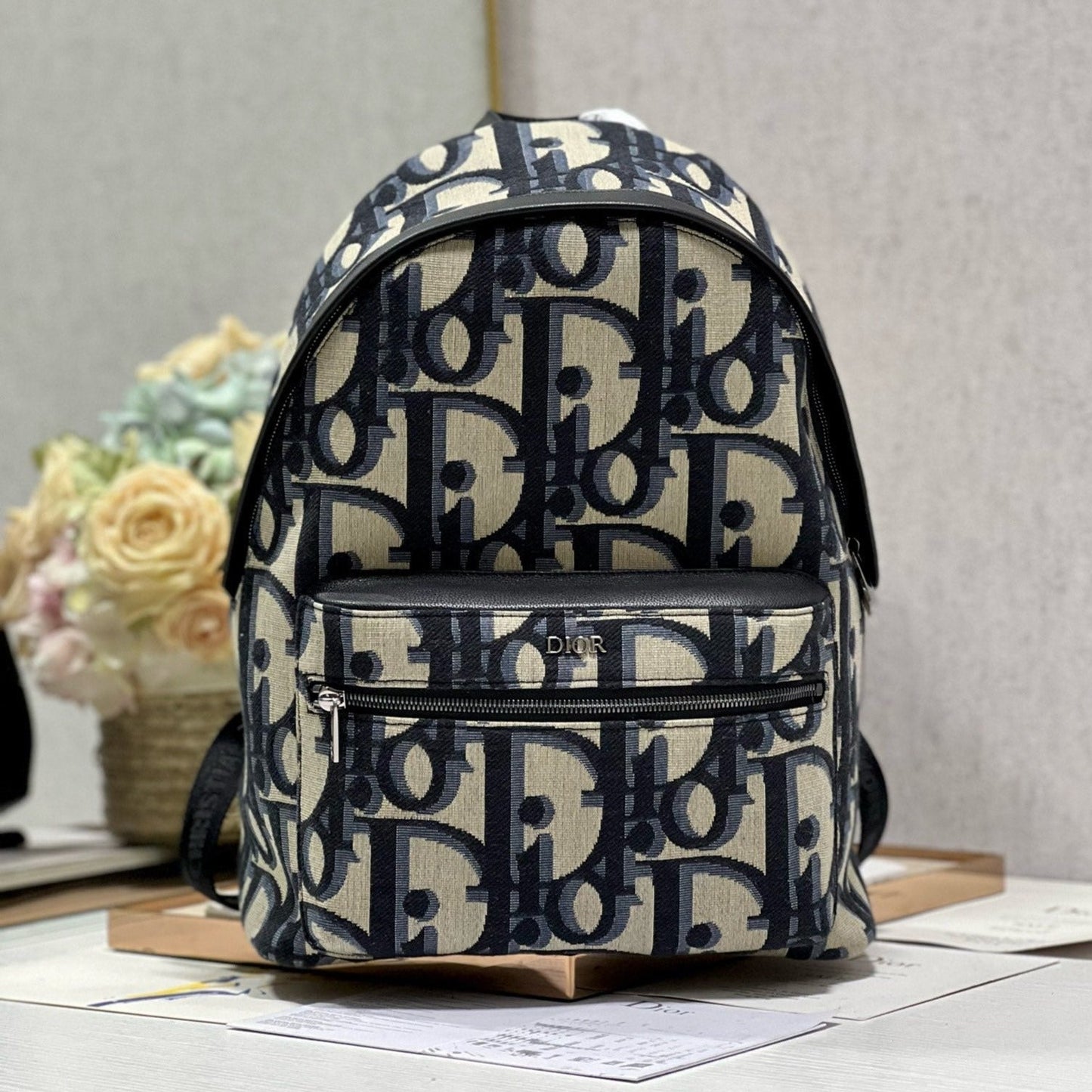 RIDER BACKPACK WHITE OBLIQUE JACQUARD mysite