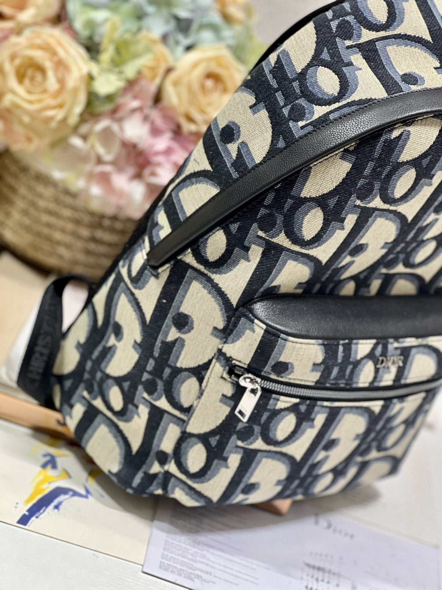 RIDER BACKPACK WHITE OBLIQUE JACQUARD mysite