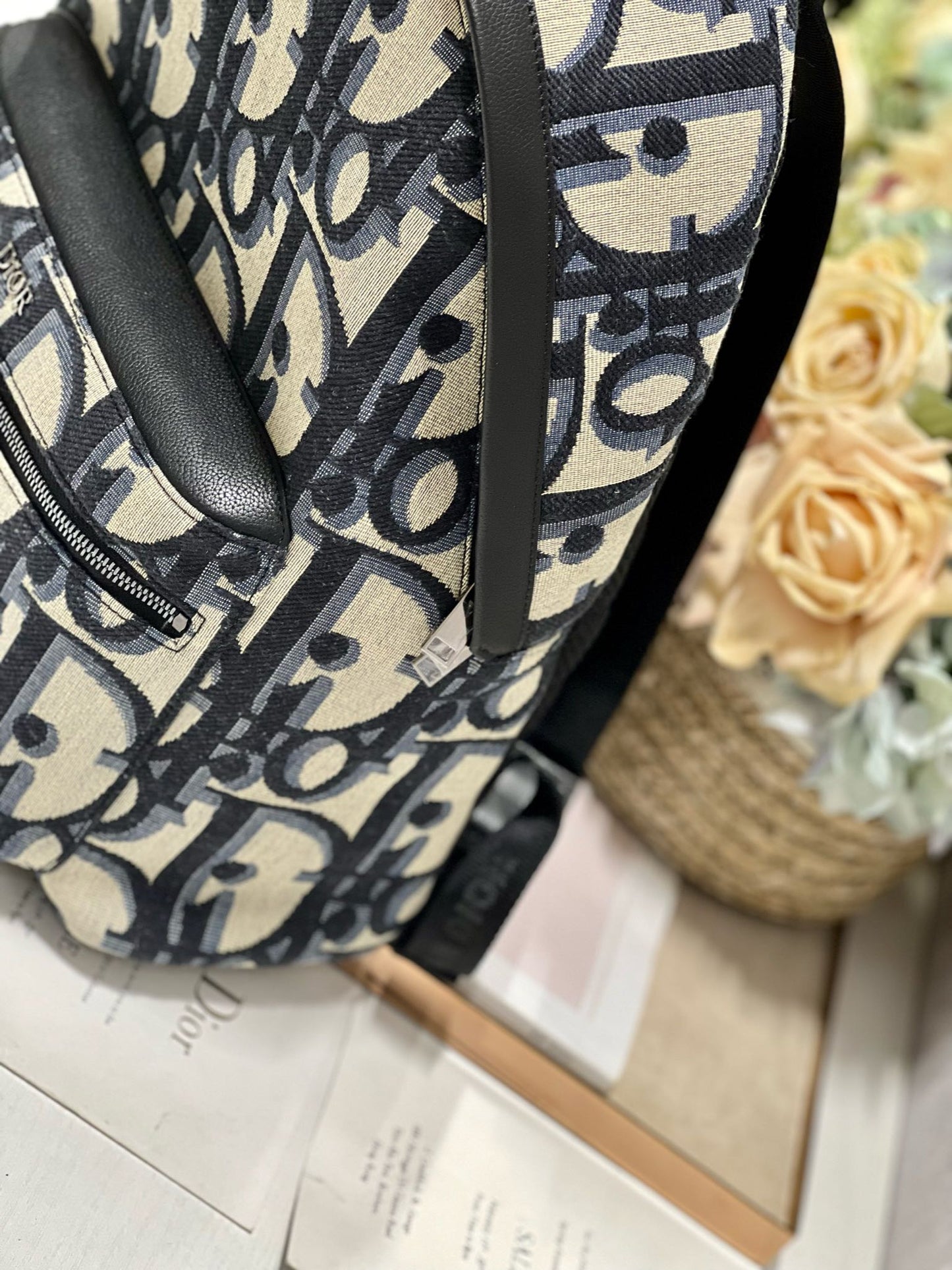 RIDER BACKPACK WHITE OBLIQUE JACQUARD mysite