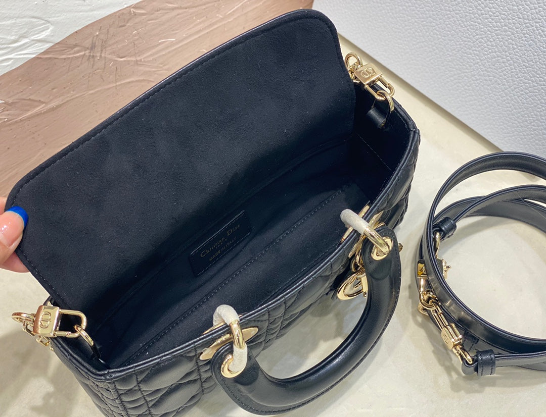 SMALL LADY D-JOY 22 BLACK LAMBSKIN mysite