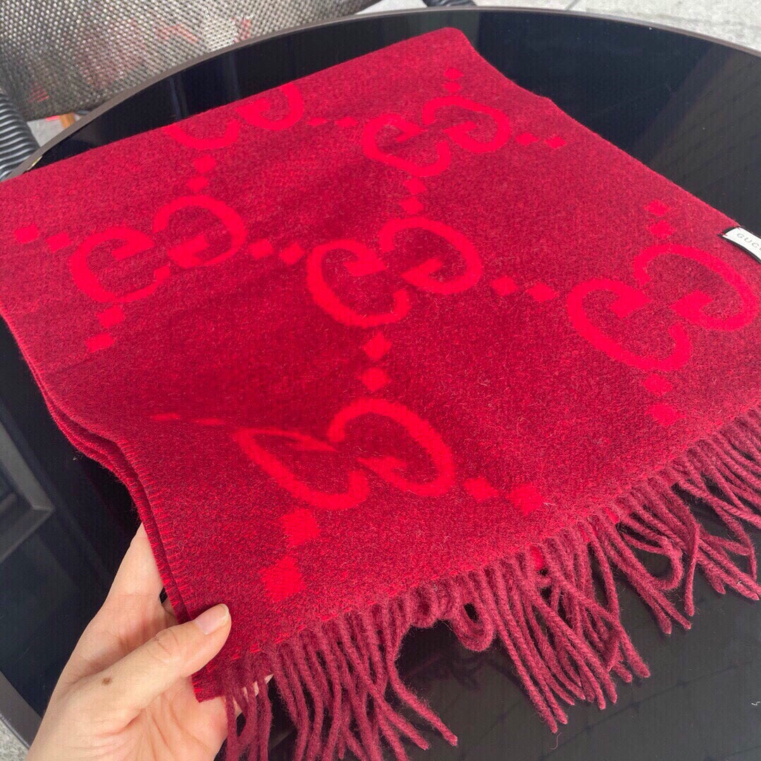 Classic Large Letter Jacquard Cashmere Scarf mysite
