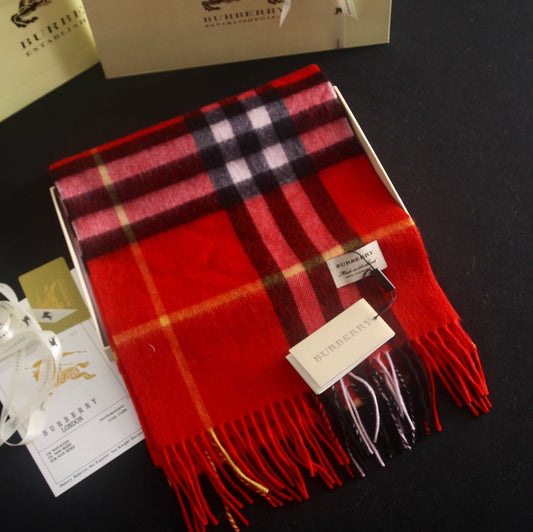 Classic Multi-Color Check Cashmere Scarf mysite