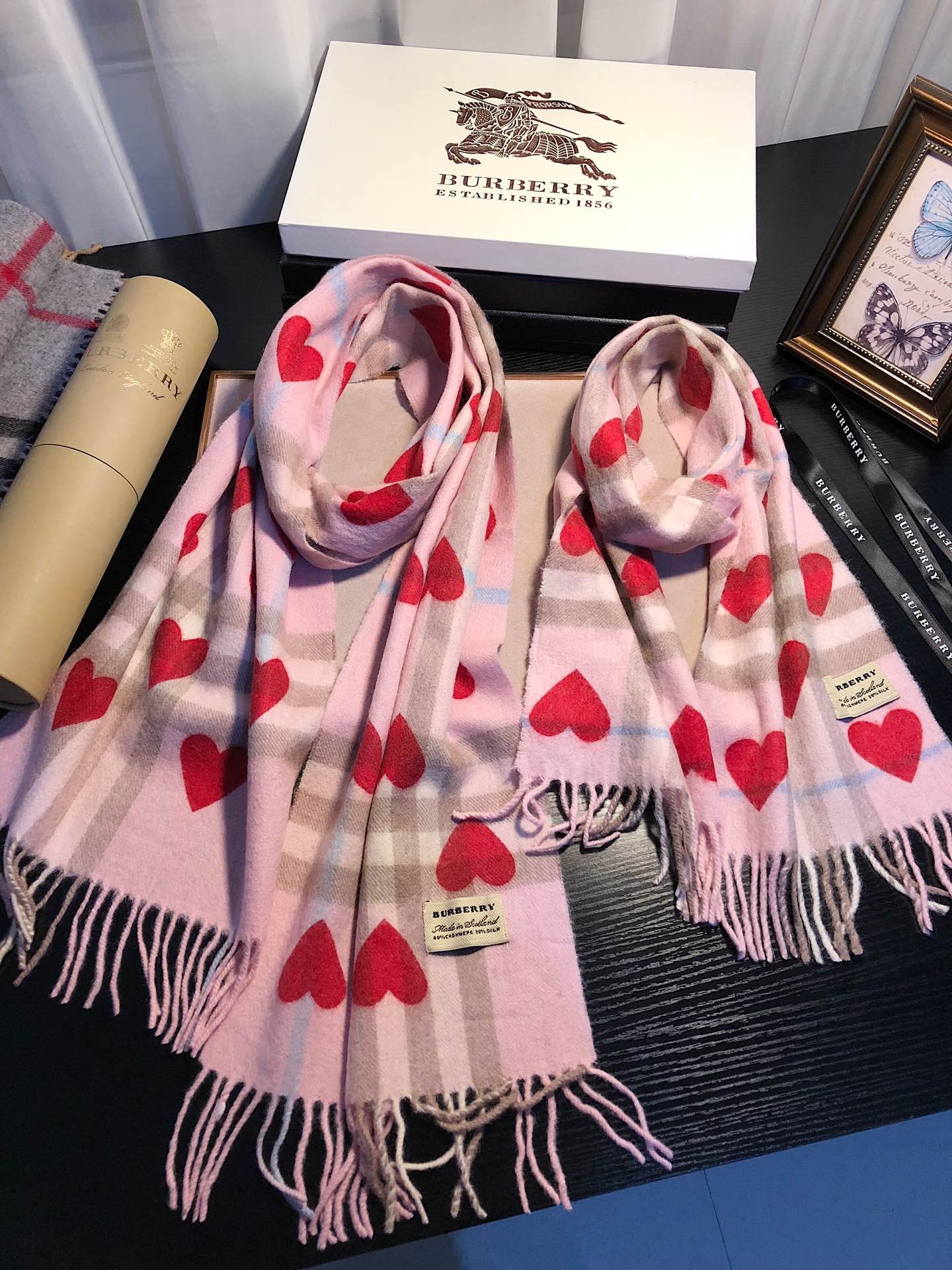 Parent-child love 100% cashmere scarf mysite