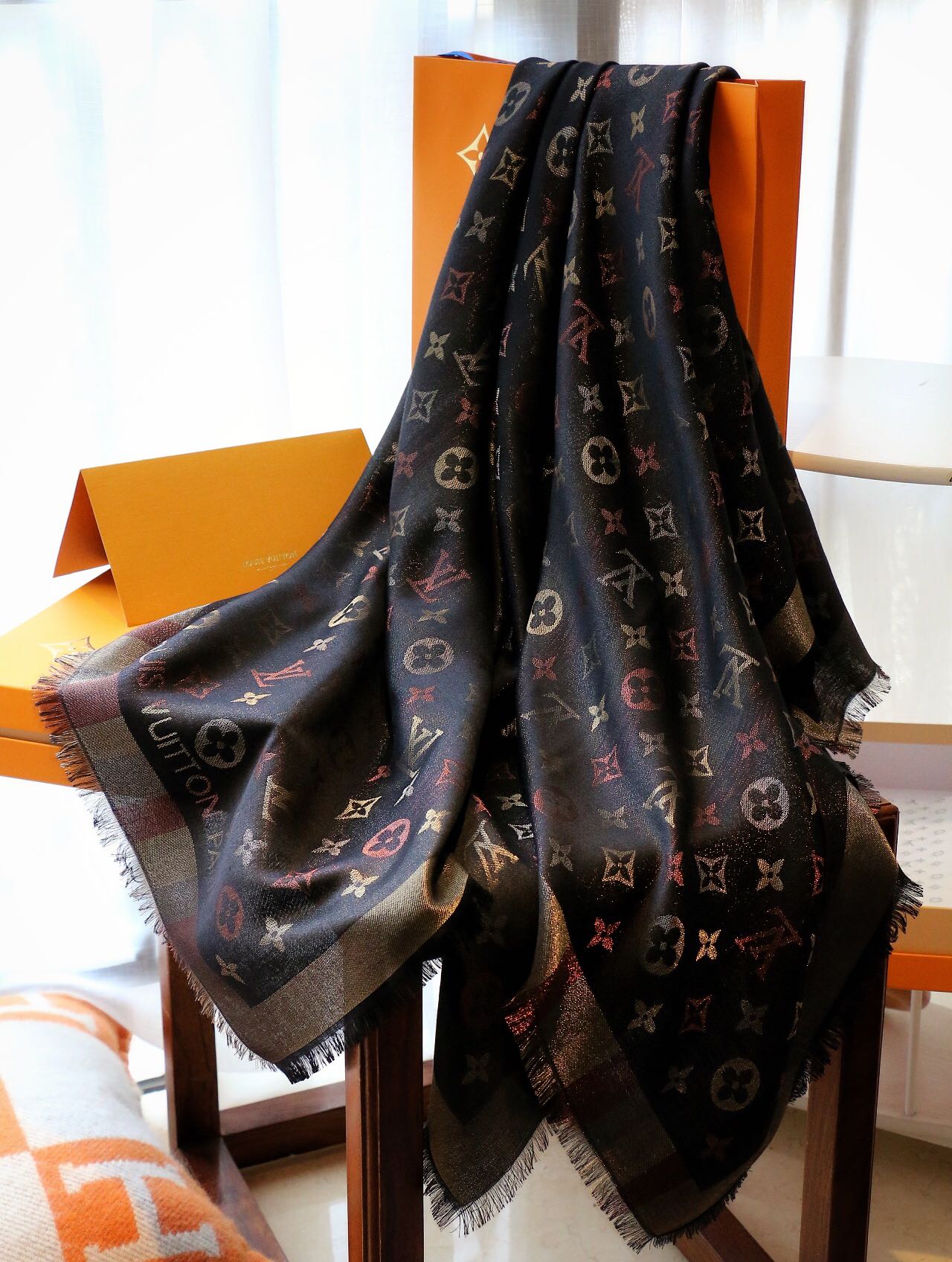 Silk cashmere scarf mysite