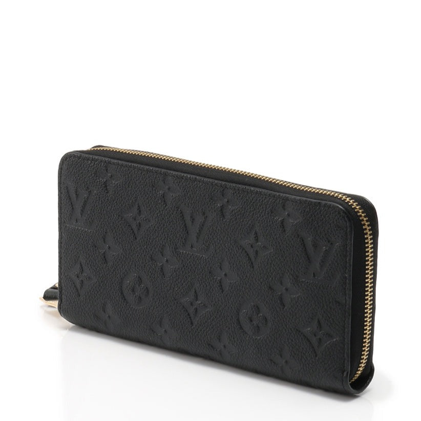 LV ZIPPY WALLET LONG PURSE BLACK MONOGRAM EMPREINTE LEATHER mysite