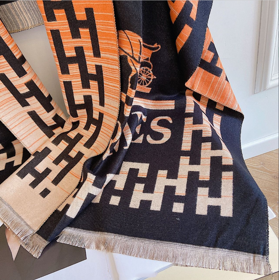 Premium Cashmere Jacquard Scarf Shawl mysite