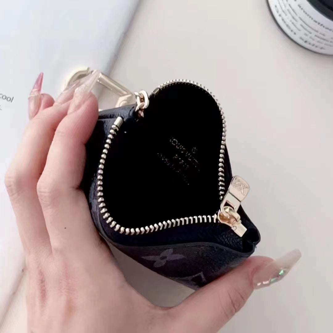 Luxury LV-Inspired Monogram Coin Pouch Collection with Chain Clip-s mysite