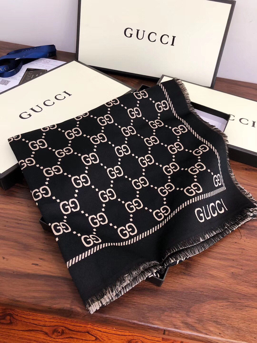 Small Broken Edges Jacquard Scarf Shawl mysite