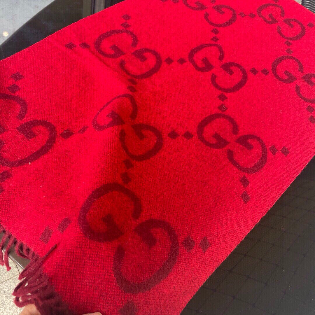Classic Large Letter Jacquard Cashmere Scarf mysite