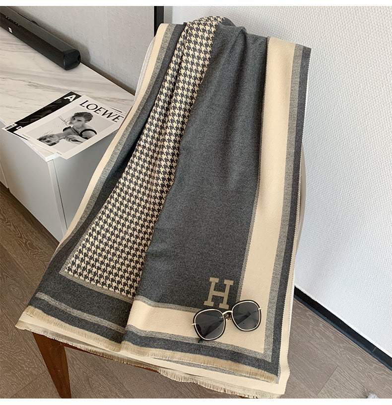 Cashmere warm thickened shawl scarf mysite