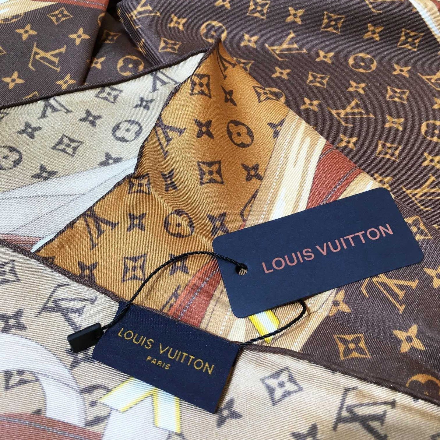 Leather Edge Square Silk Scarf mysite