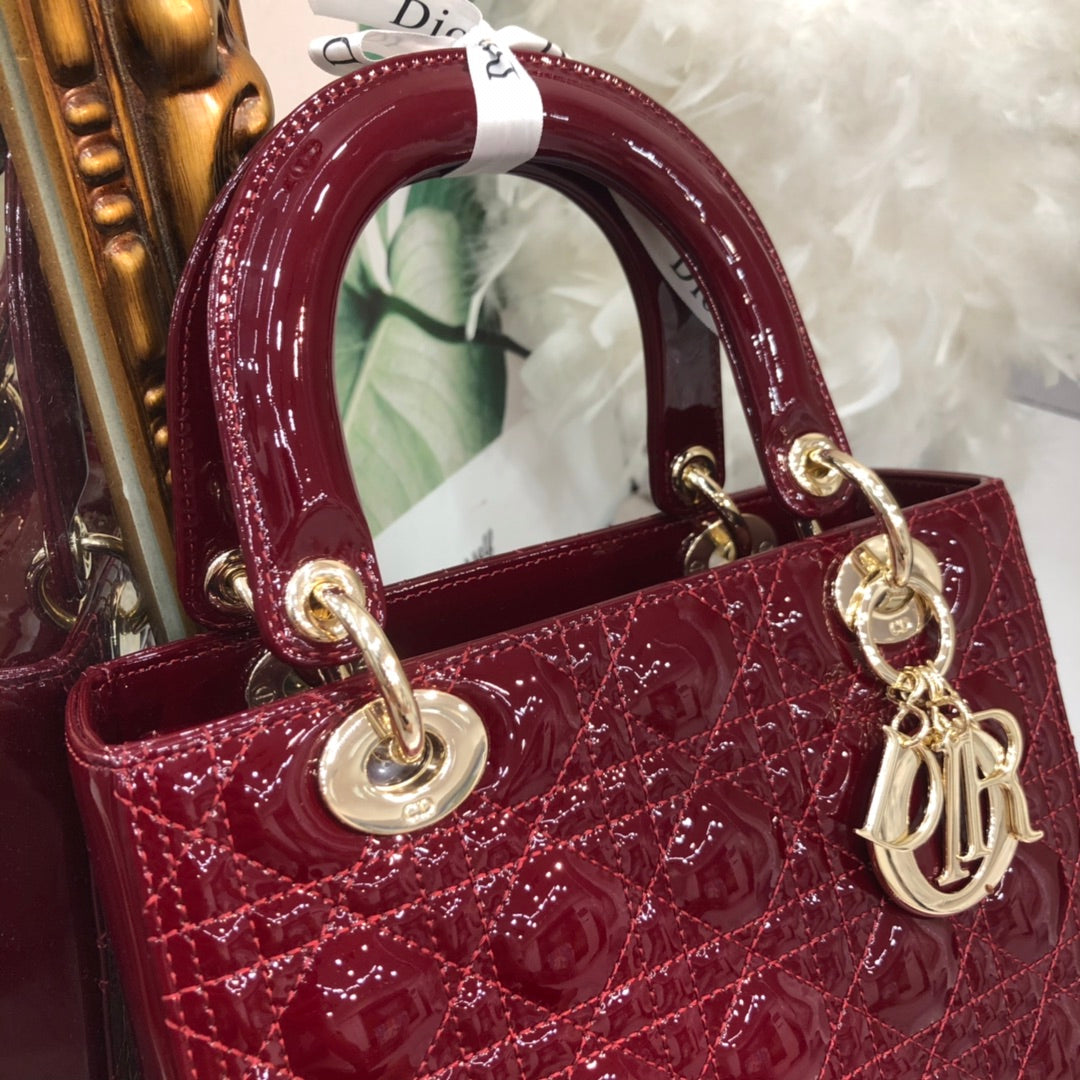 medium lady 24 wine patent calfskin mysite