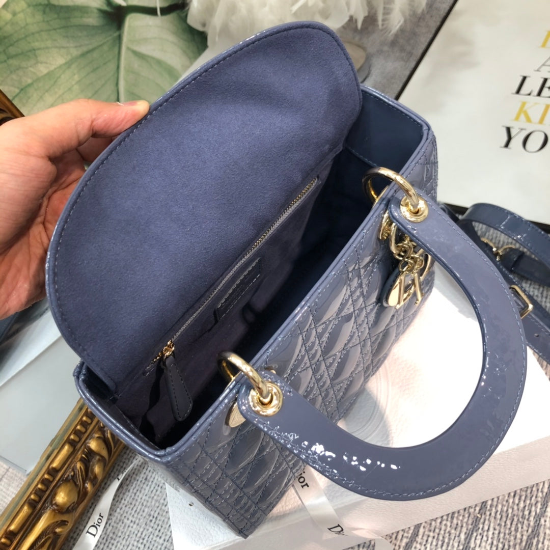 medium lady 24 raf blue patent calfskin mysite