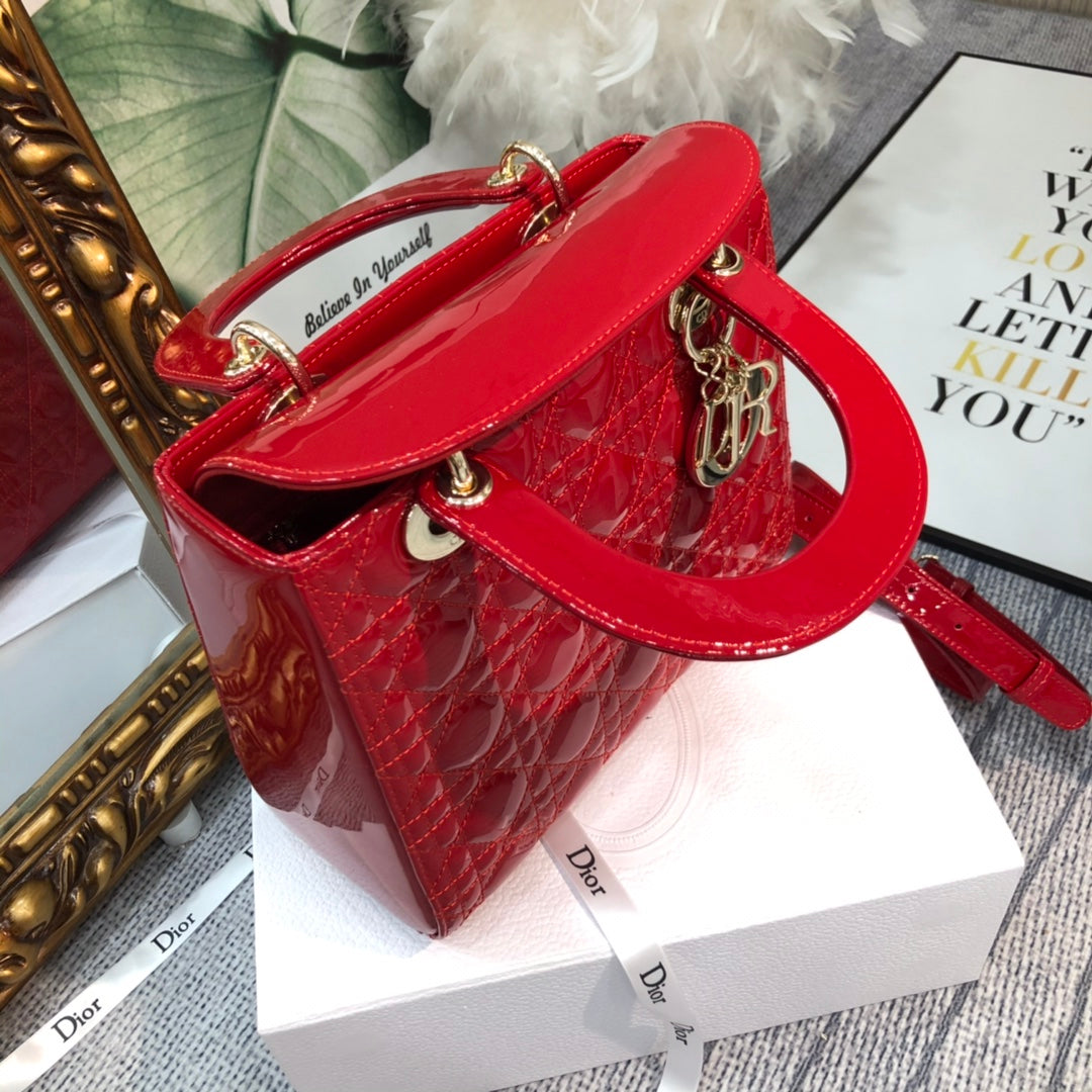 medium lady 24 red patent calfskin mysite