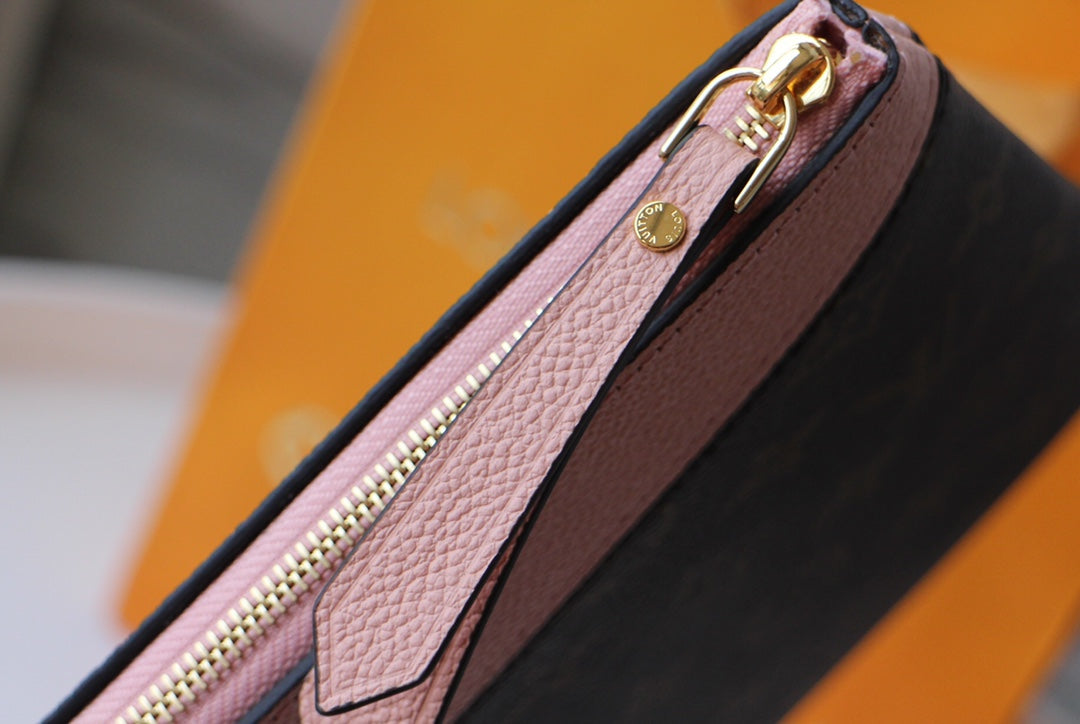 LV M62048 Daily Pouch Brown Ballet Pink Monogram Canvas & Cowhide mysite