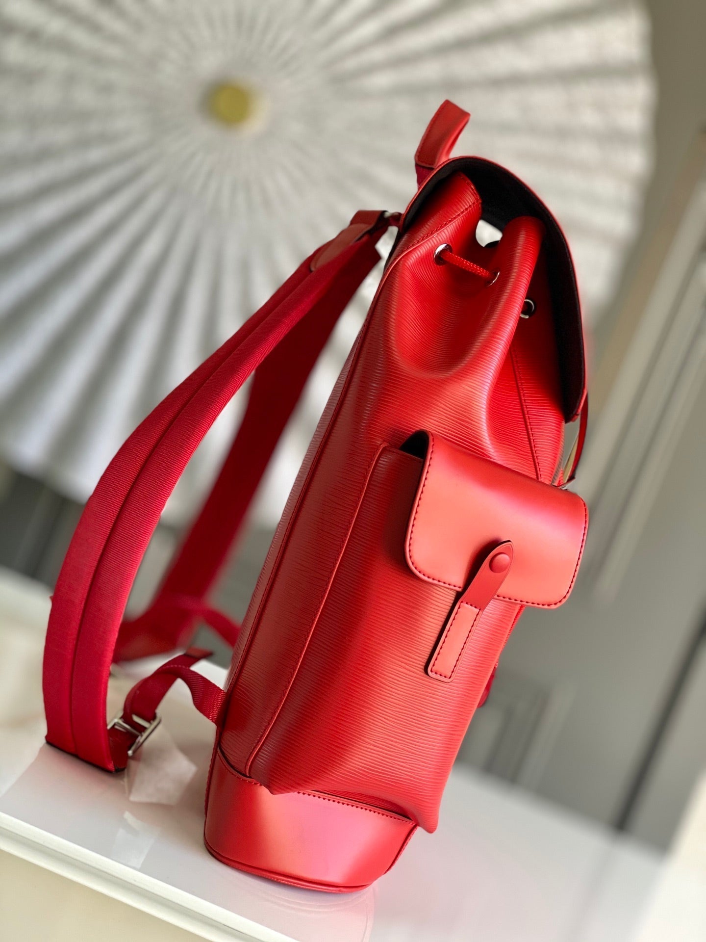 LV x SUPREME CHRISTOPHER SMALL BACKPACK 47 IN RED EPI CALFSKIN mysite