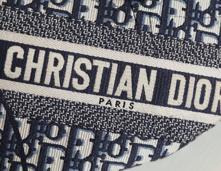 CD Oblique Saddle Bag Blue Canvas mysite