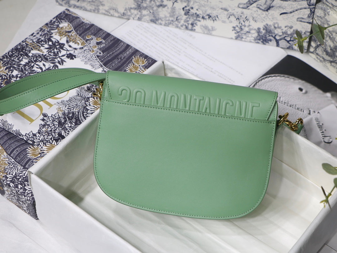 MEDIUM CD BOBBY 22CM BLUE GREEN CALFSKIN GOLD HARDWARE mysite