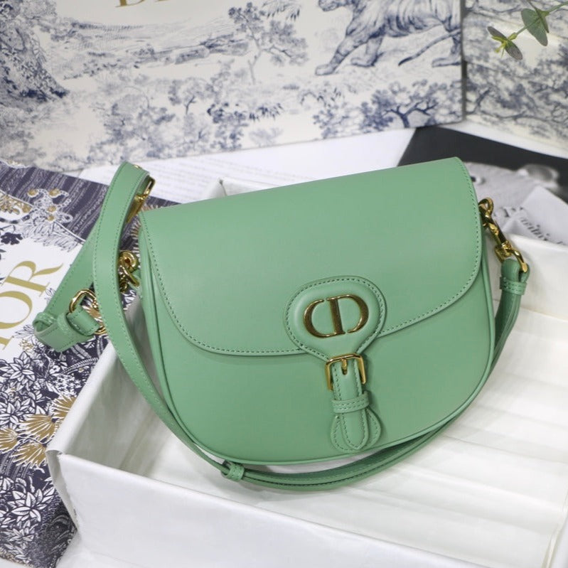 MEDIUM CD BOBBY 22CM BLUE GREEN CALFSKIN GOLD HARDWARE mysite