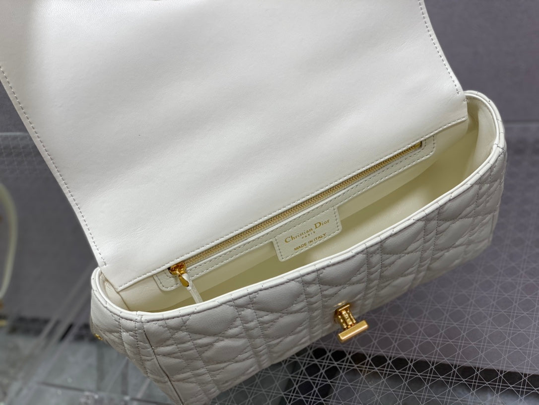 medium caro 25.5 white calfskin mysite