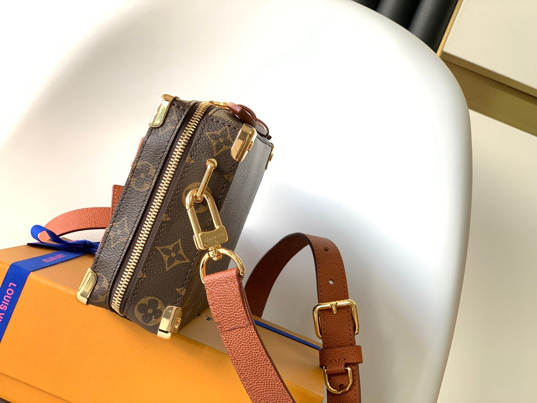 LV x NBA Handle Trunk Bag 21.5cm Brown Monogram Canvas GHW mysite