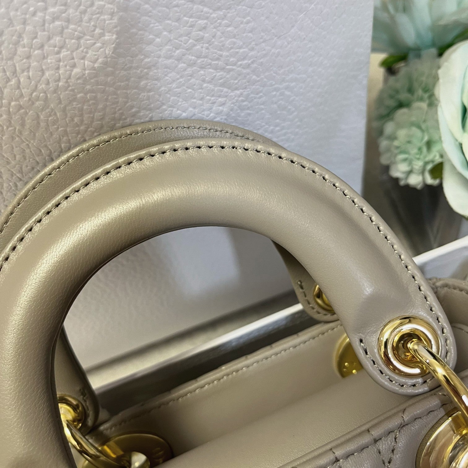 mini lady 17 brown grey lambskin mysite