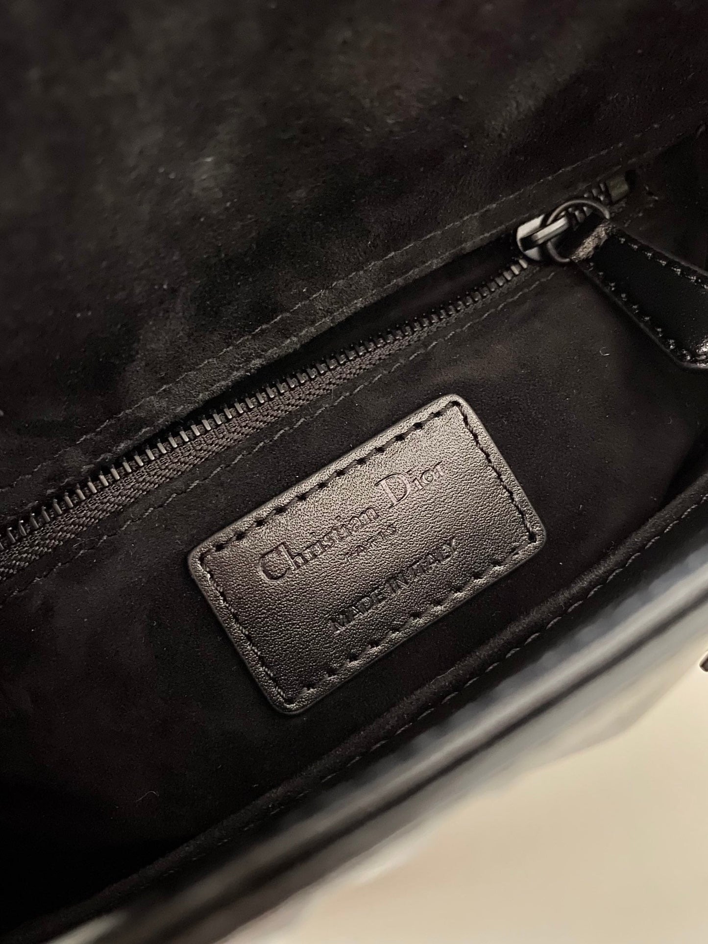 SMALL LADY 20 ALL BLACK LAMBSKIN DIAMOND MOTIF mysite