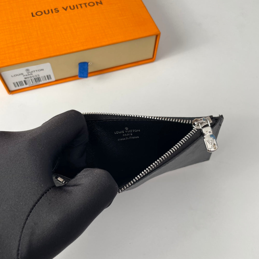LV M69533 Coin Card Holder Grey Black Monogram Canvas 221510 mysite