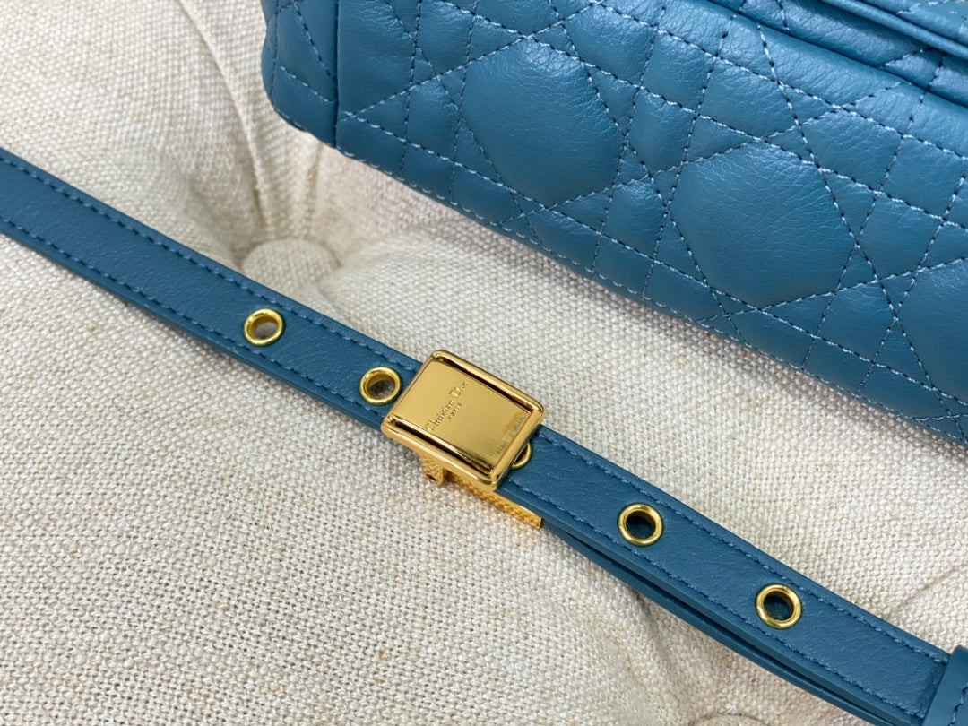 SMALL CARO BAG 20 OCEAN BLUE CALFSKIN mysite