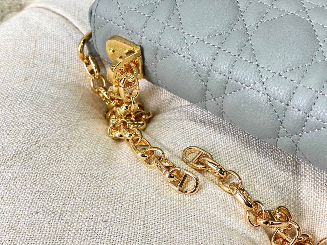 SMALL CARO BAG 20 STONE GRAY CALFSKIN mysite