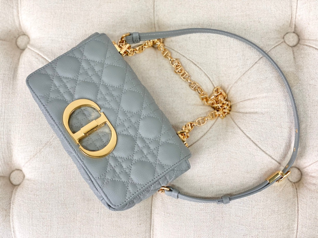 SMALL CARO BAG 20 STONE GRAY CALFSKIN mysite