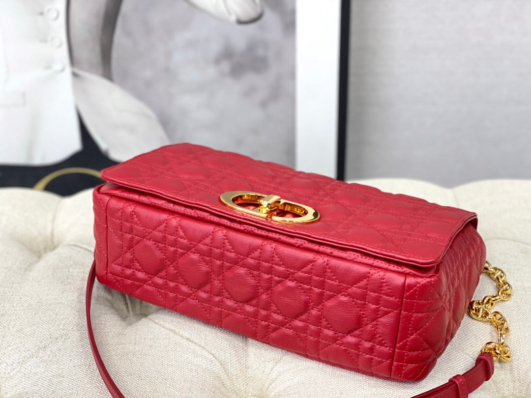 LARGE CARO BAG 28 RED CALFSKIN mysite