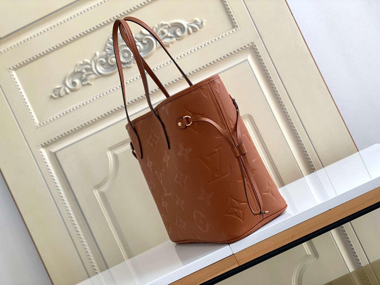 NEVERFULL MM 32 BROWN MONOGRAM EMPREINTE LEATHER mysite