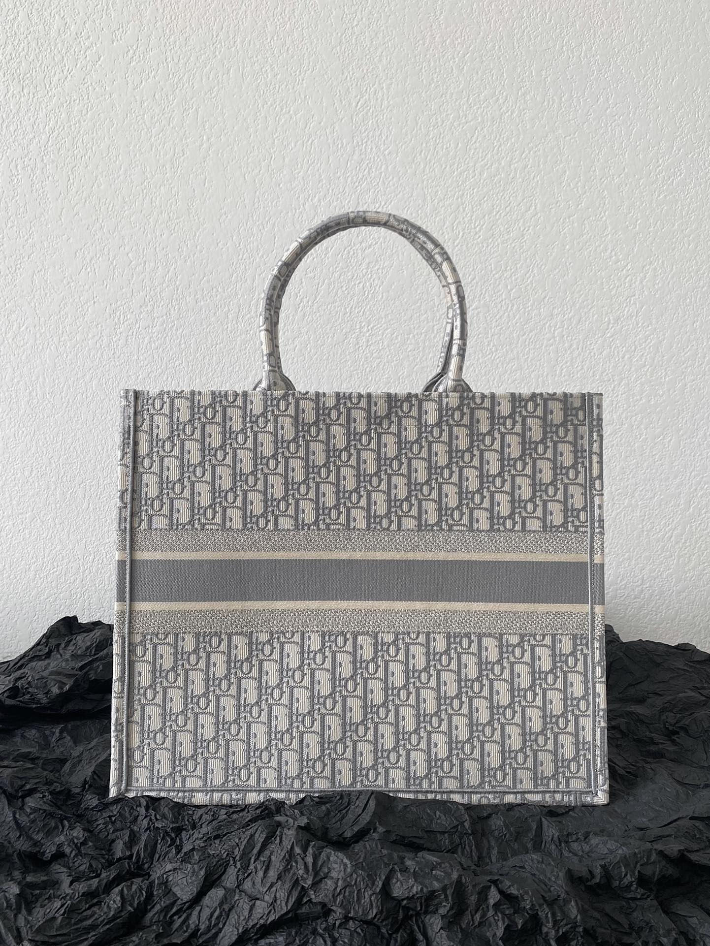 Large CD Book Tote 42cm Grey mysite