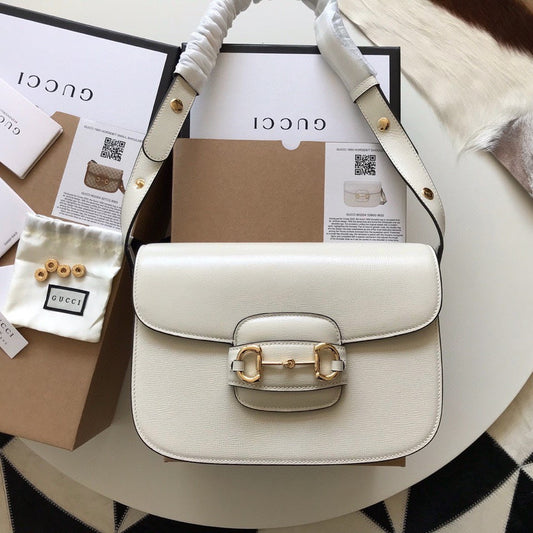 GG HORSEBIT 1955 MINI BAG 25 IN WHITE CALFSKIN mysite
