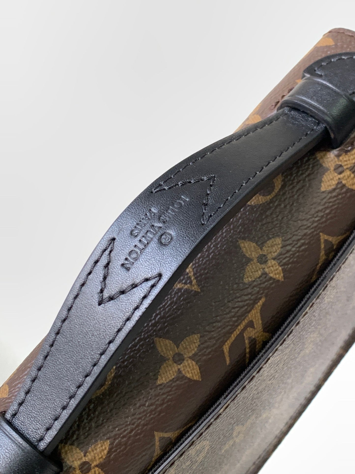 LV  S Lock Sling Bag 21cm Brown Purple Monogram Macassar Canvas mysite