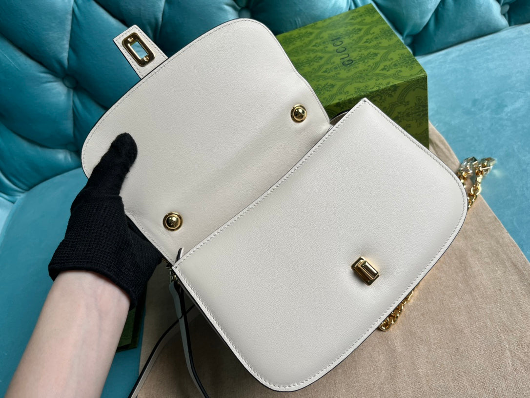 BLONDIE 23 TOP-HANDLE BAG WHITE CALFSKIN mysite