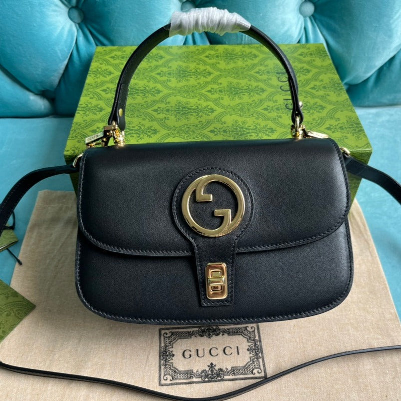 BLONDIE 23 TOP-HANDLE BAG BLACK CALFSKIN mysite