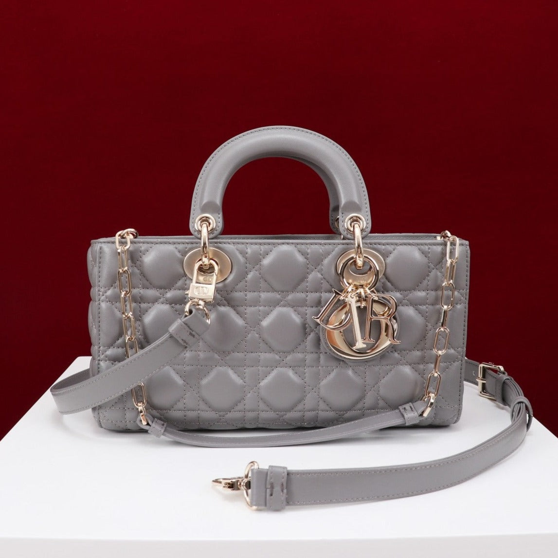 medium lady d-joy 26 grey lambskin mysite