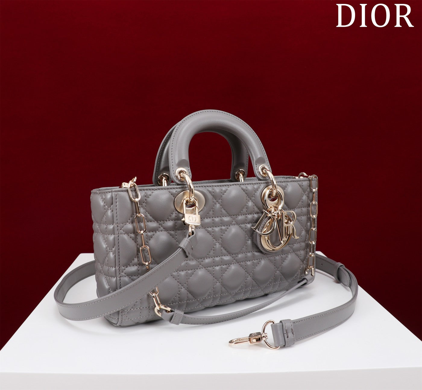 medium lady d-joy 26 grey lambskin mysite