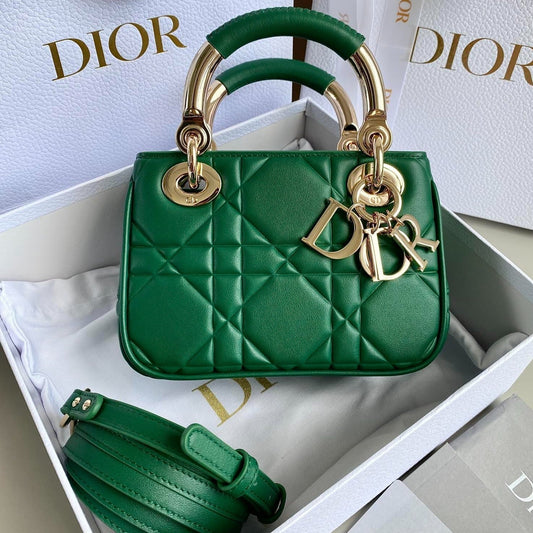 MINI LADY 19 IN FOREST GREEN LAMBSKIN mysite