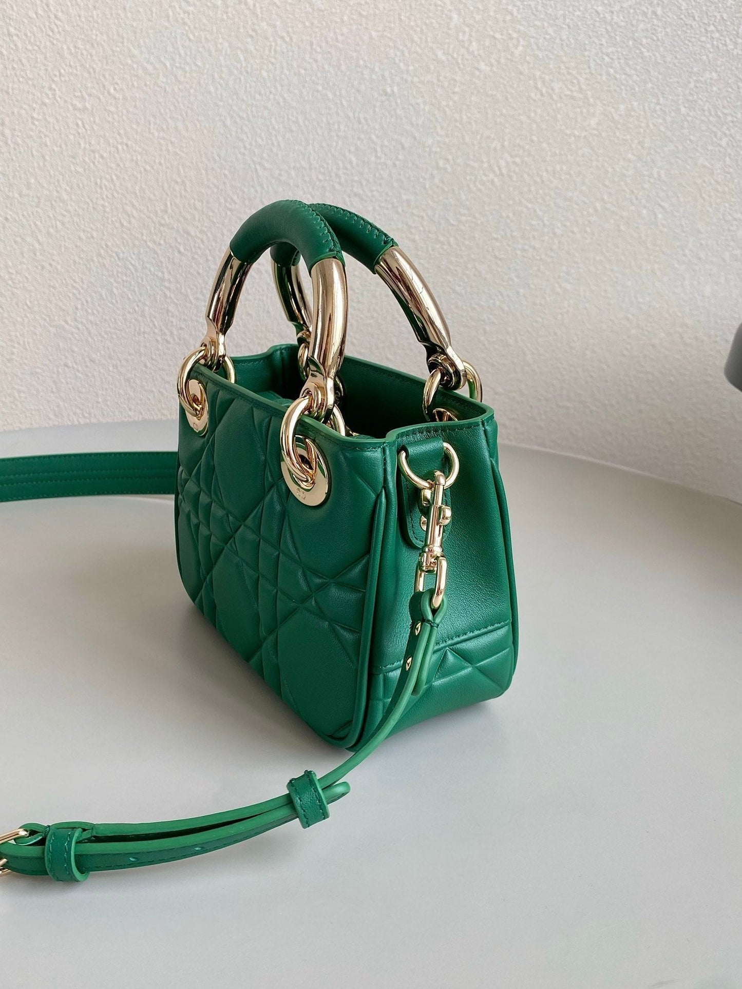 MINI LADY 19 IN FOREST GREEN LAMBSKIN mysite