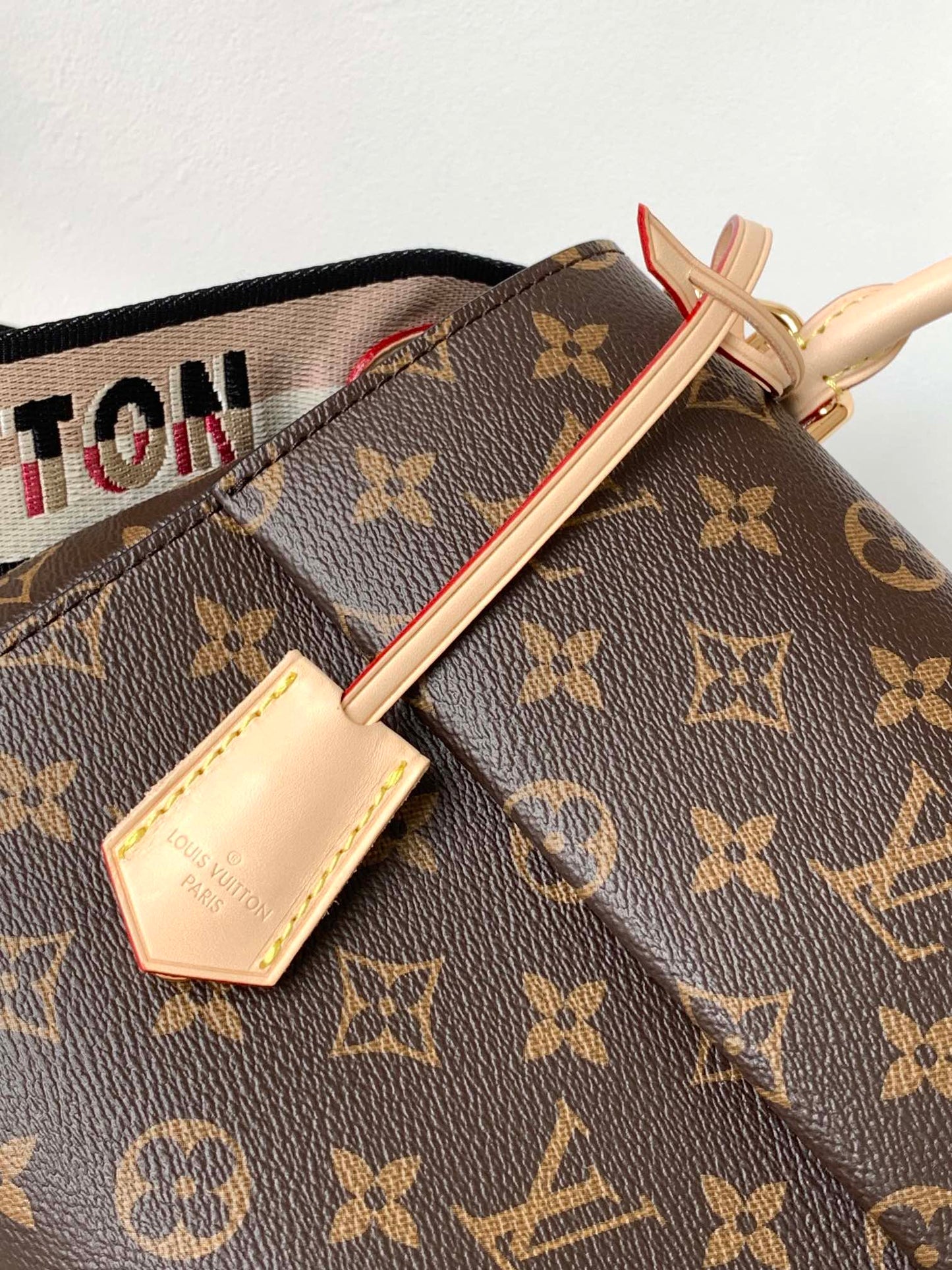 LV Cluny BB Bag Brown Monogram Canvas Beige Cowhide 268760 mysite