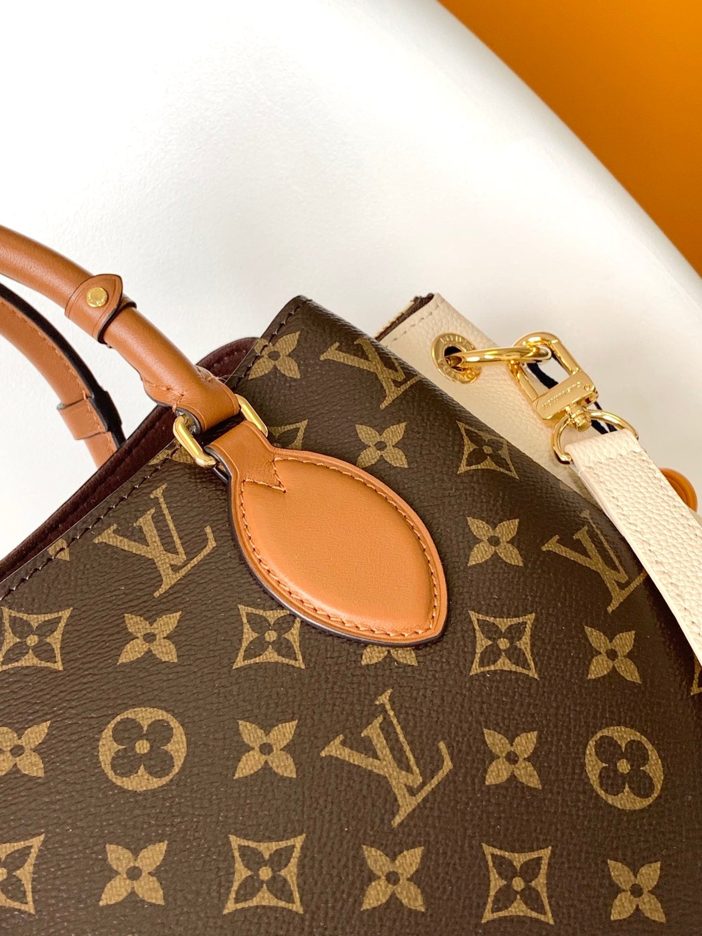 LV Opéra Handbag 36cm Brown White Monogram Canvas & Cowhide GHW mysite