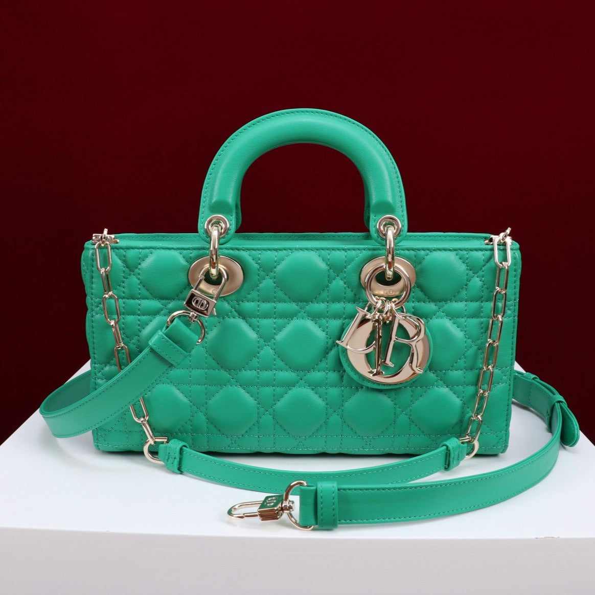 medium lady d-joy 26 jade green lambskin mysite