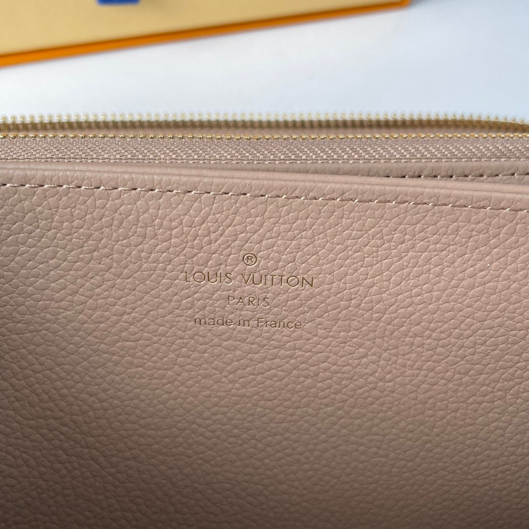 LV M60571 Zippy Wallet Tourterelle Monogram Empreinte Leather 221620 mysite