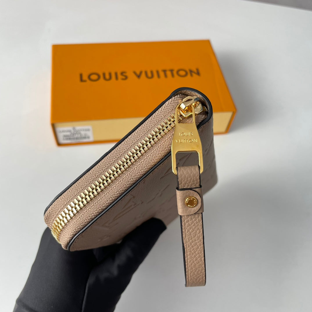LV M60571 Zippy Wallet Tourterelle Monogram Empreinte Leather 221620 mysite
