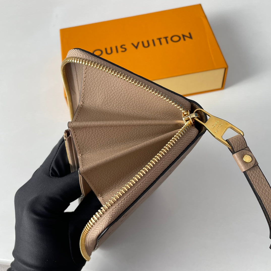 LV M60571 Zippy Wallet Tourterelle Monogram Empreinte Leather 221620 mysite